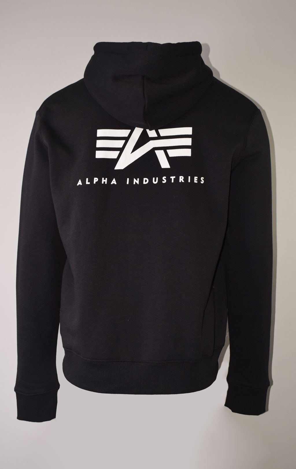 Толстовка ALPHA INDUSTRIES SMALL LOGO FULL-ZIP HOODIE black 