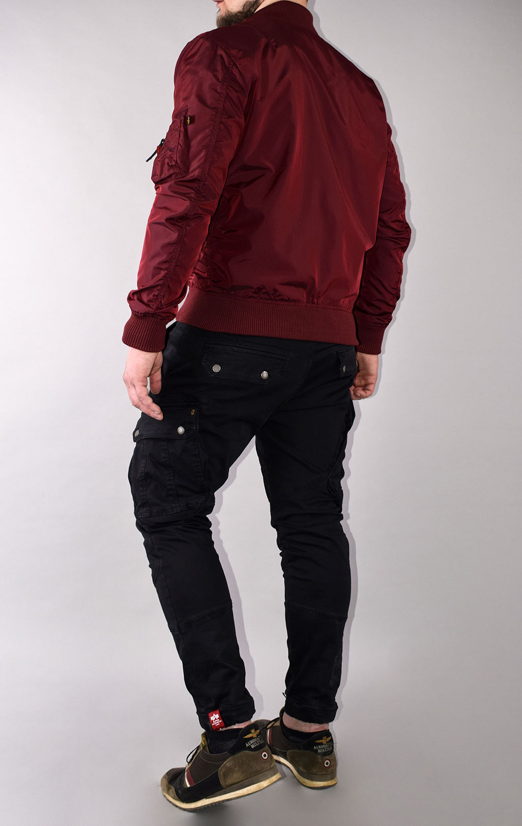 Ветровка-бомбер ALPHA INDUSTRIES MA-1 TT burgundy 