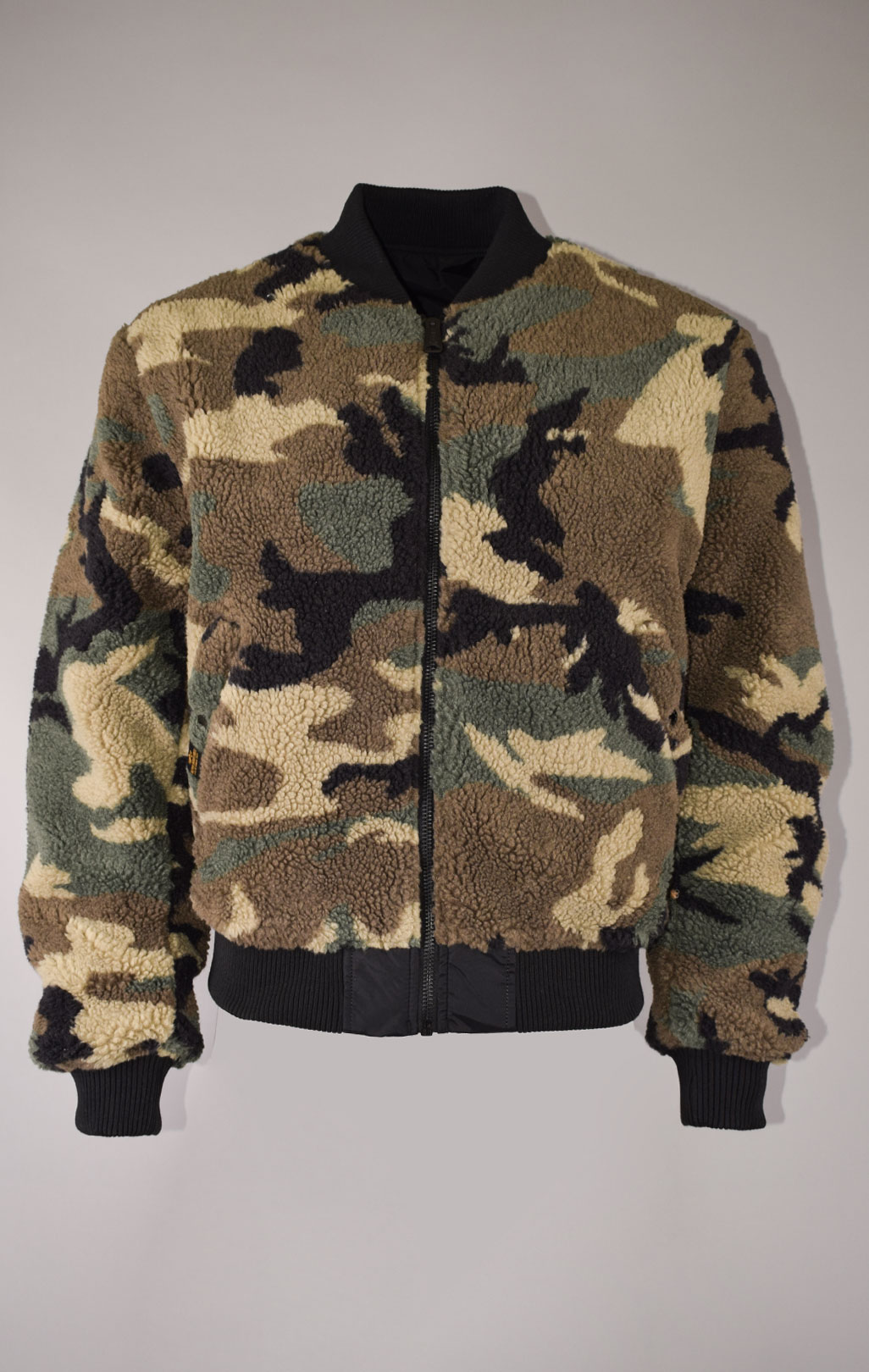 Бомбер ALPHA INDUSTRIES MA-1 FLC REV black 