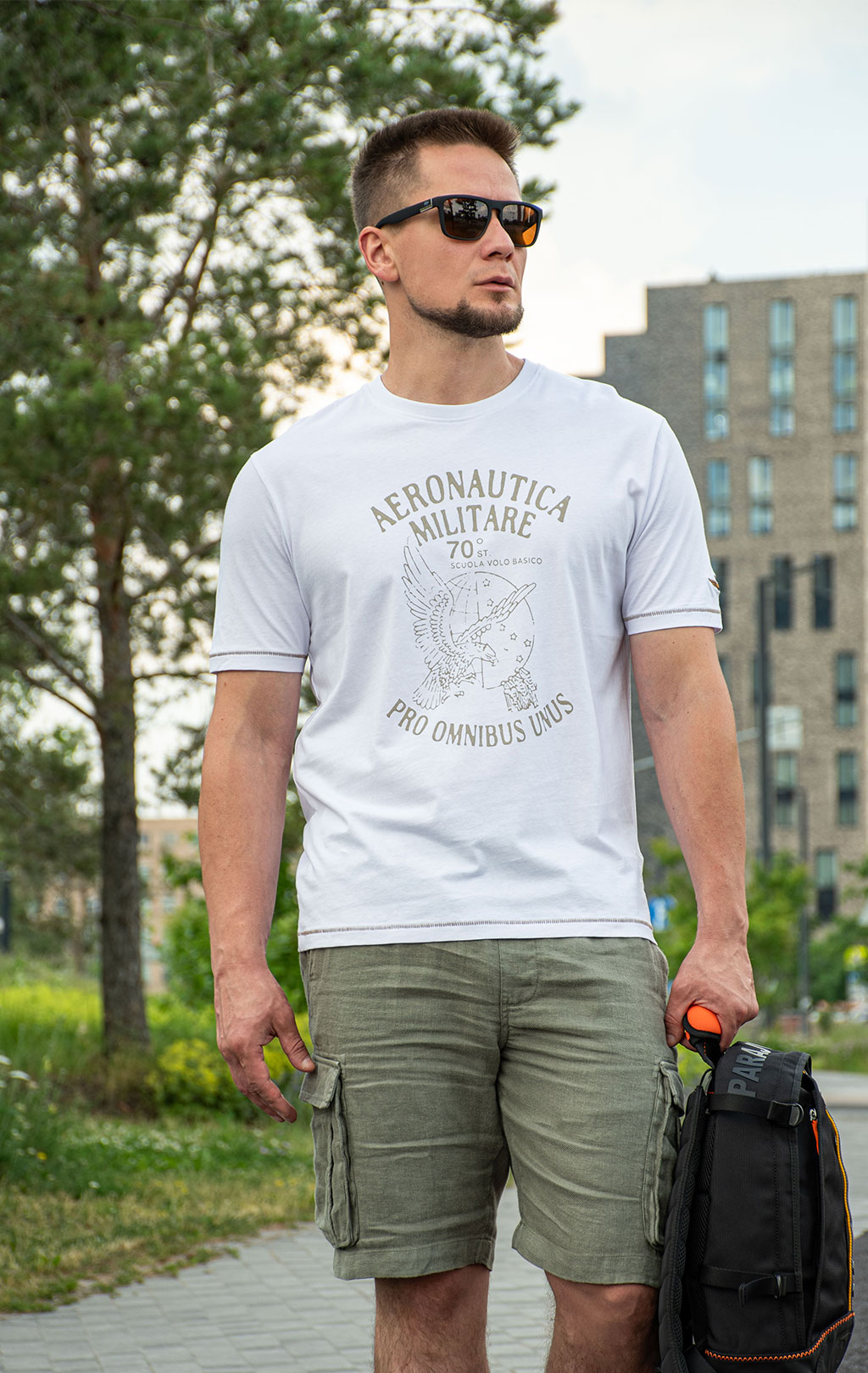 Футболка AERONAUTICA MILITARE SS 26/BD off white (TS 2542) 