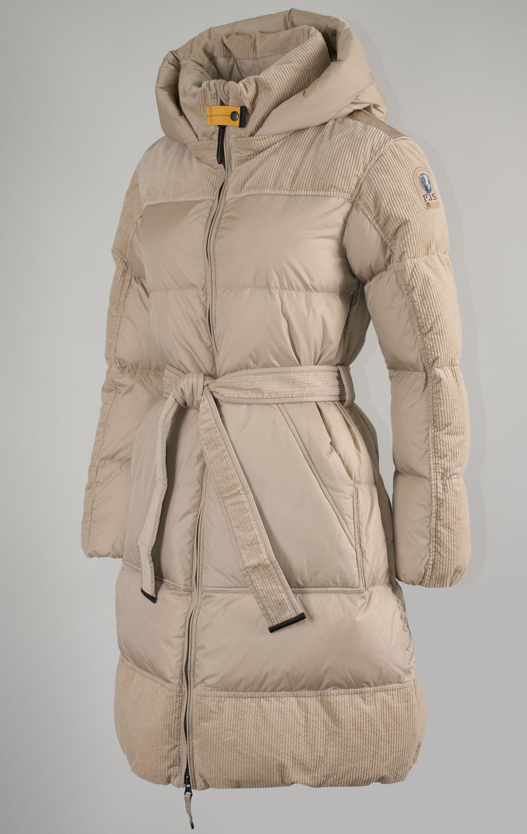 Женское пальто пуховое PARAJUMPERS INTERSTELLAR вельвет FW 24/25 sun kissed 
