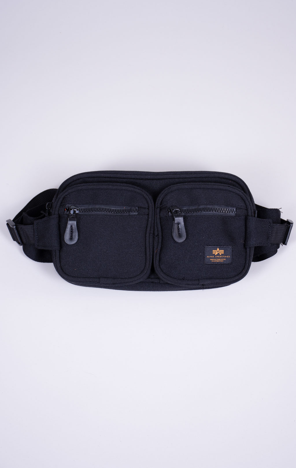 Сумка поясная ALPHA INDUSTRIES LABEL WAIST BAG black 