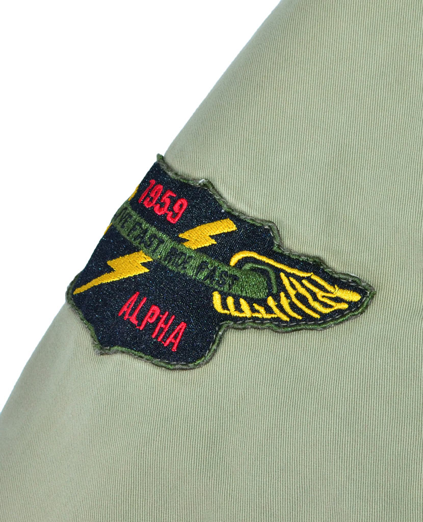 Куртка ALPHA INDUSTRIES VINTAGE CW PATCH M-65 light olive 