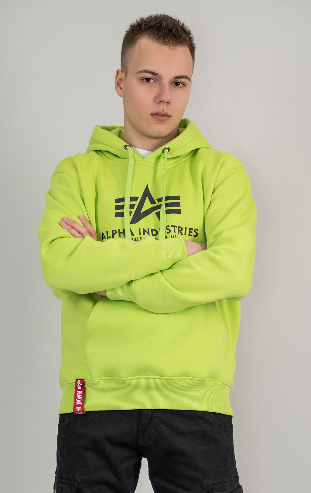 Толстовка ALPHA INDUSTRIES BASIC HOODY hornet green 