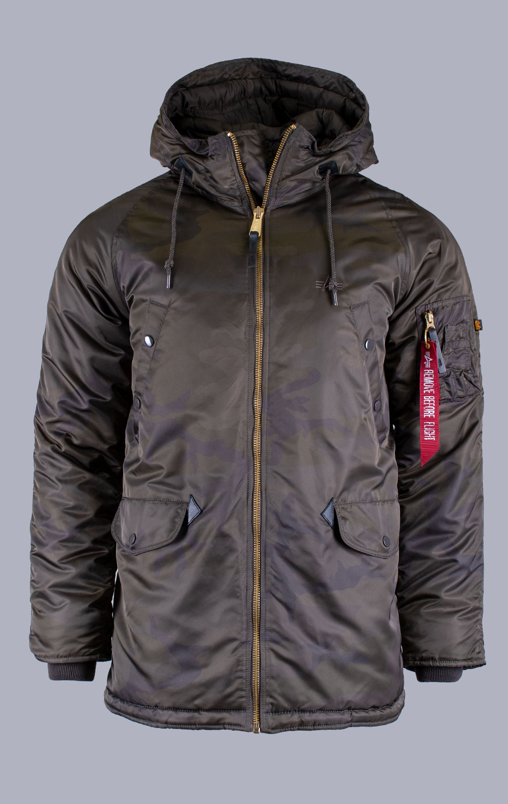 Аляска ALPHA INDUSTRIES N-3B PM dark olive camo 