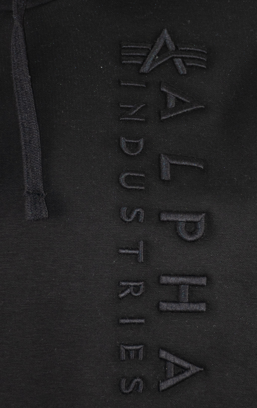 Толстовка ALPHA INDUSTRIES EMB HOODY black 