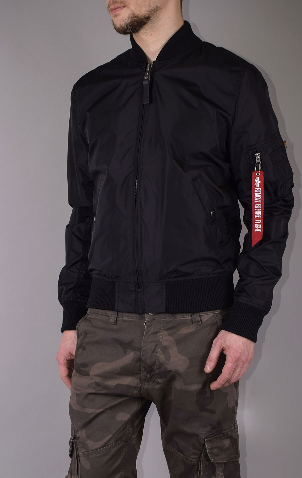 Ветровка-бомбер ALPHA INDUSTRIES MA-1 TT black 