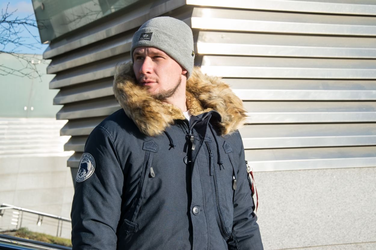Декоративная нашивка на рукаве мужской аляски ALPHA INDUSTRIES POLAR