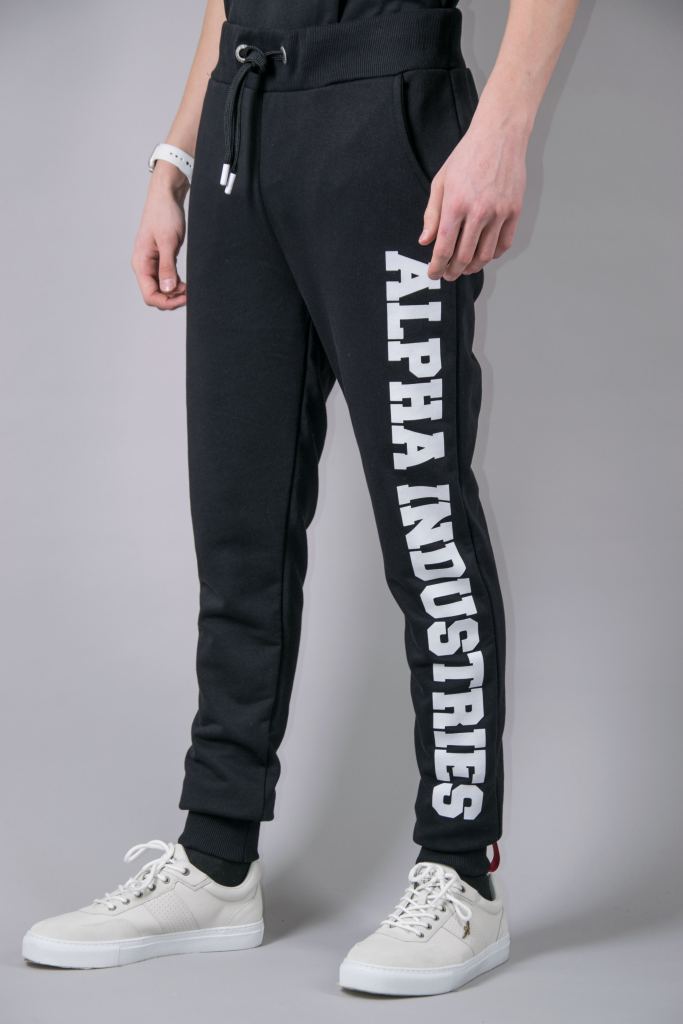 Джоггеры Alpha Industries брюки с завязками на поясе