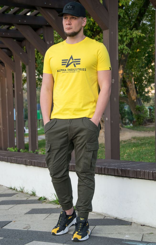 Футболка ALPHA INDUSTRIES BASIC T empire yellow фото 2 Футболка ALPHA INDUSTRIES BASIC T empire yellow фото 2
