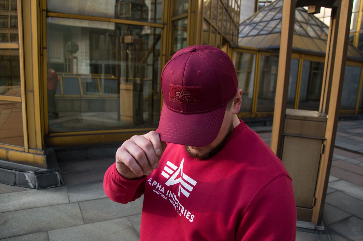 Бейсболка Alpha Industries бейсболка с липучкой для нашивки