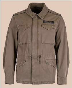 Ветровка M-65 AERONAUTICA MILITARE SS 26/IN lichen green (AB 3044)