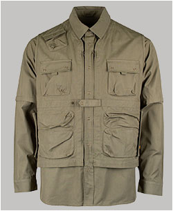 Ветровка трансформер ALPHA INDUSTRIES C-1 MOD SHIRT JACKET SS 24 m OG-107 green