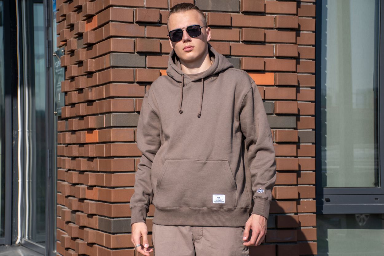 Толстовка ALPHA INDUSTRIES ESSENTIAL HOODIE FW 24/25 coyote brown фото 3