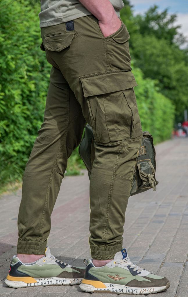 Брюки-карго ALPHA INDUSTRIES AIRMAN dark olive