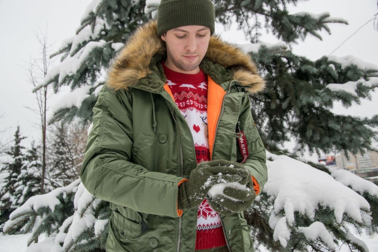 Аляска ALPHA INDUSTRIES SLIM FIT N-3B FW 22/23 m sage Аляска ALPHA INDUSTRIES SLIM FIT N-3B FW 22/23 m sage
