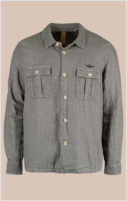 Рубашка AERONAUTICA MILITARE SS 26/IN lichen green (AC 0040)