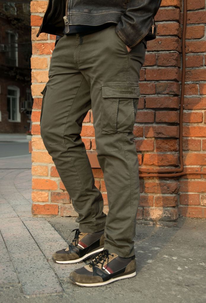 Брюки-карго AERONAUTICA MILITARE плотные FW 20/21/AL verde scuro (PA 1329)