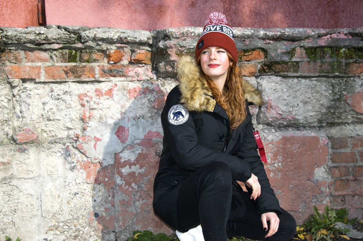Женская аляска ALPHA INDUSTRIES POLAR black Женская аляска ALPHA INDUSTRIES POLAR black
