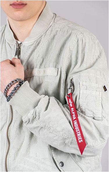 Ветровка ALPHA INDUSTRIES L-2B DOTTED CAMO FLIGHT JACKET SS 25 m light gray