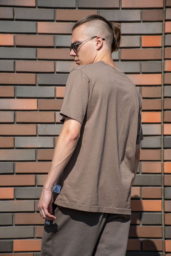 Футболка ALPHA INDUSTRIES ESSENTIAL GEN II TEE плотная FW 24/25 coyote brown фото 2