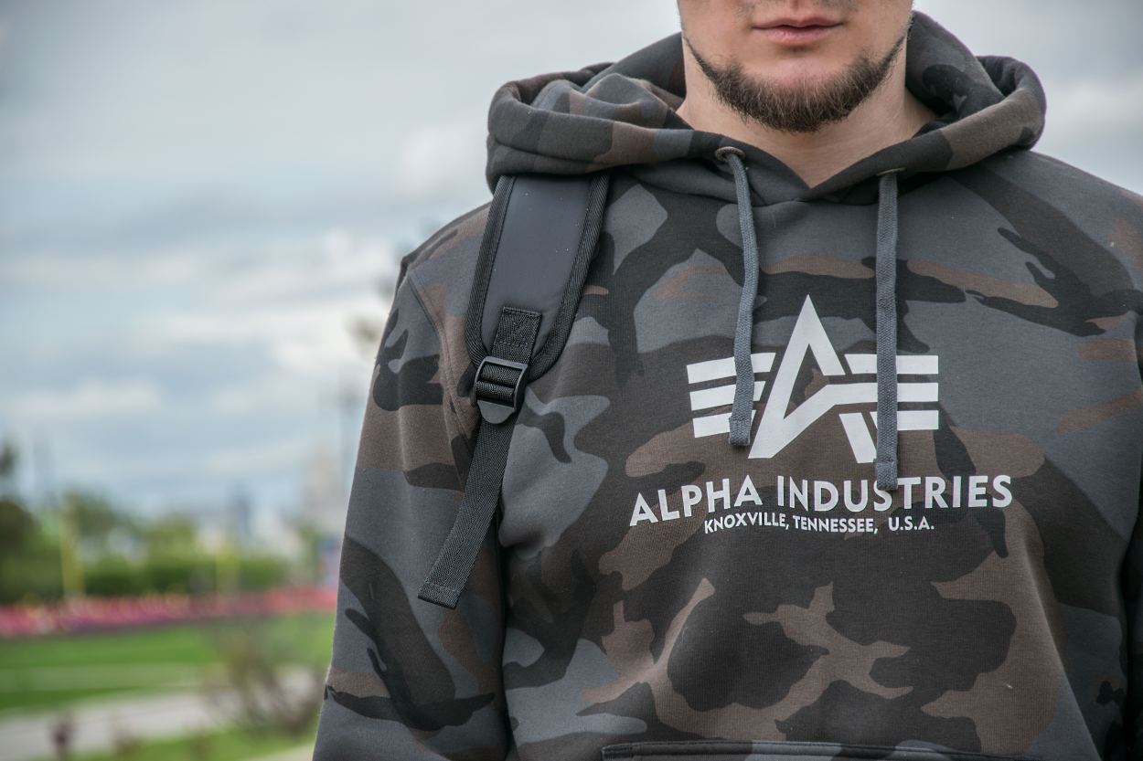 Толстовка Alpha Ind. толстовка с принтом