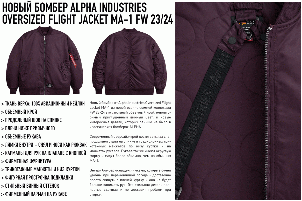 Модные женские куртки — что купить? Новый женский оверсайз бомбер Alpha Industries Модные женские куртки — что купить? Новый женский оверсайз бомбер Alpha Industries