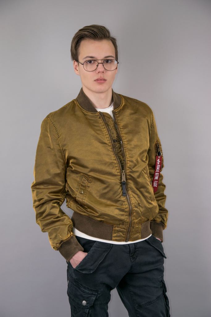Ветровка-бомбер ALPHA INDUSTRIES VF LW BATTLEWASH MA-1 washed orange фото 2 Ветровка-бомбер ALPHA INDUSTRIES VF LW BATTLEWASH MA-1 washed orange фото 2