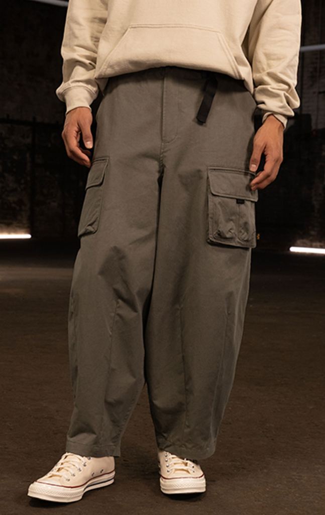 Брюки-карго ALPHA INDUSTRIES OVERSIZED TACTICAL PANT FW 24/25 field grey фото 3