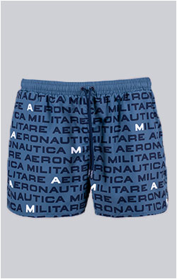 Шорты плавательные AERONAUTICA MILITARE SS 26/CN dusty blue (BW 0237)