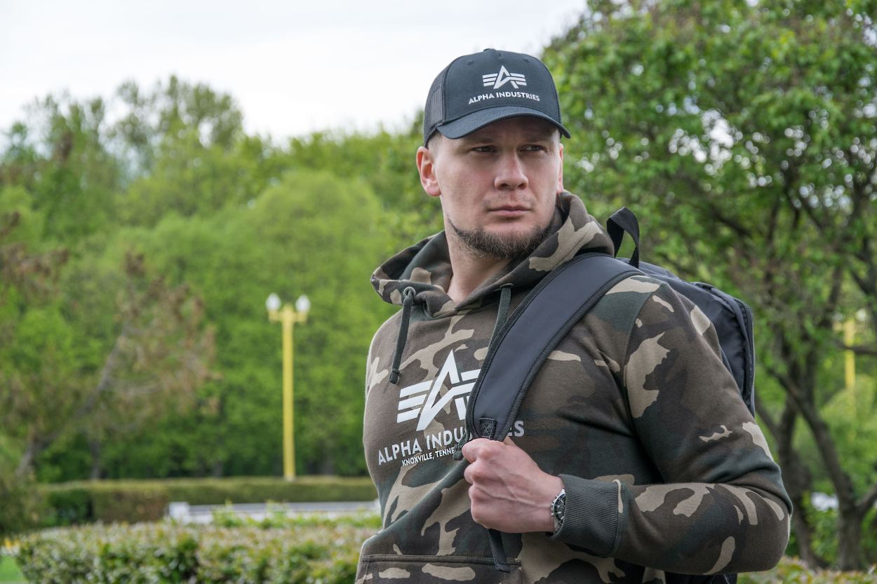 Толстовка Alpha Industries толстовка с принтом