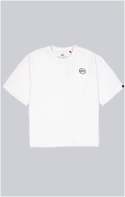Футболка ALPHA INDUSTRIES STUDIO WAFFLE T white
