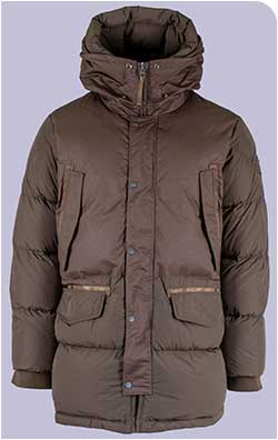 Аляска пуховая AERONAUTICA MILITARE FW 26/27/CN chestnut brown (AB 3082)