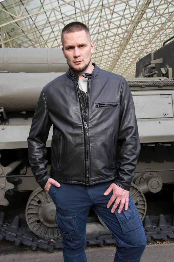 Кожаная куртка SCHOTT NYC CAFE RACER 26 black фото 3