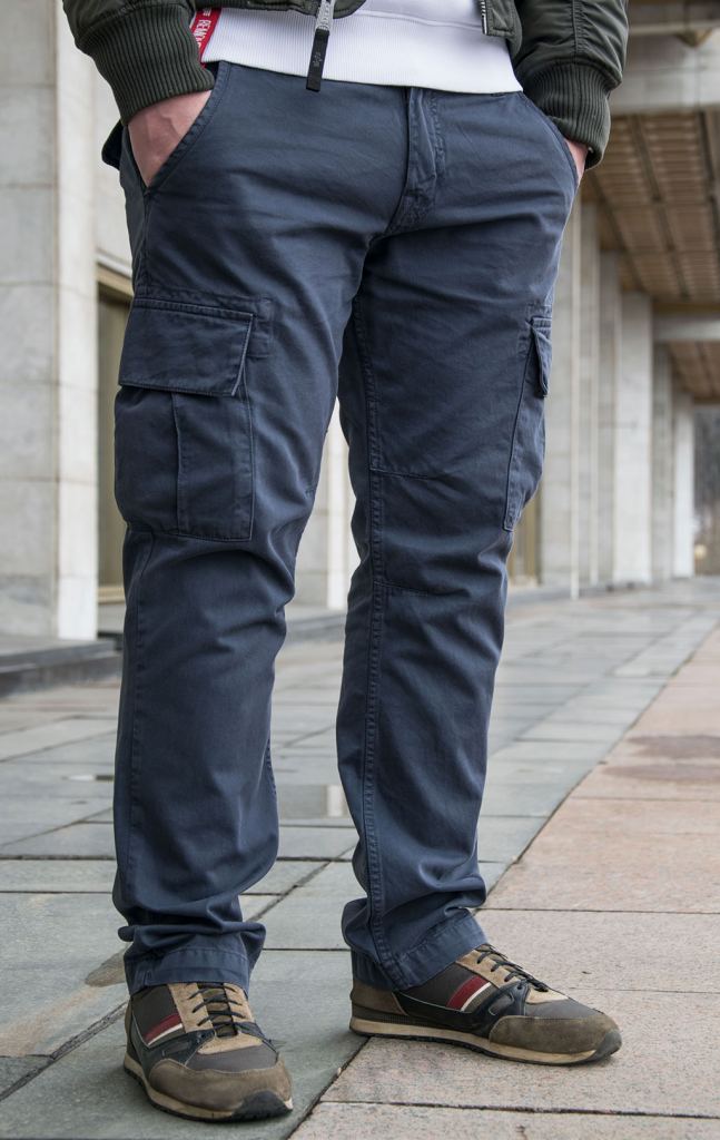 Брюки-карго ALPHA INDUSTRIES AGENT replica blue