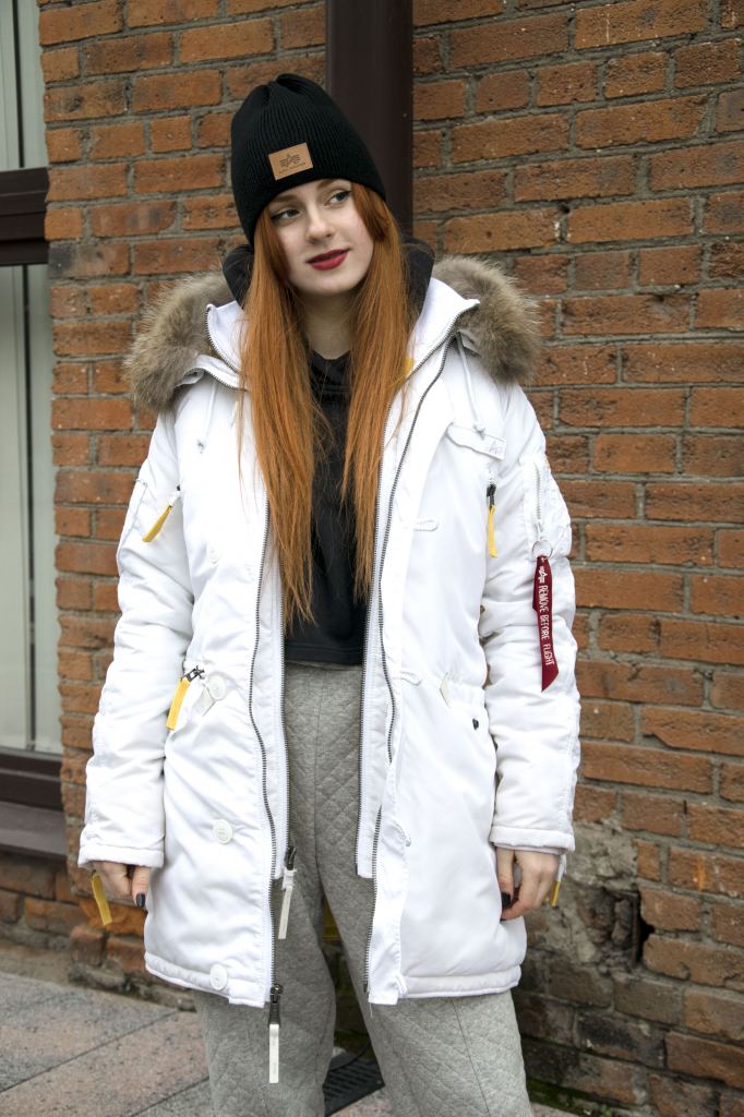 Женская аляска ALPHA INDUSTRIES PPS N-3B натур. мех white Женская аляска ALPHA INDUSTRIES PPS N-3B натур. мех white