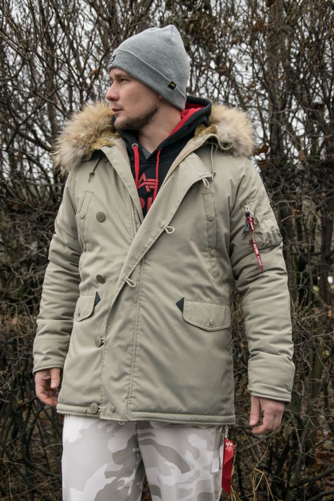 Аляска ALPHA INDUSTRIES EXPLORER натур. мех khaki Аляска ALPHA INDUSTRIES EXPLORER натур. мех khaki