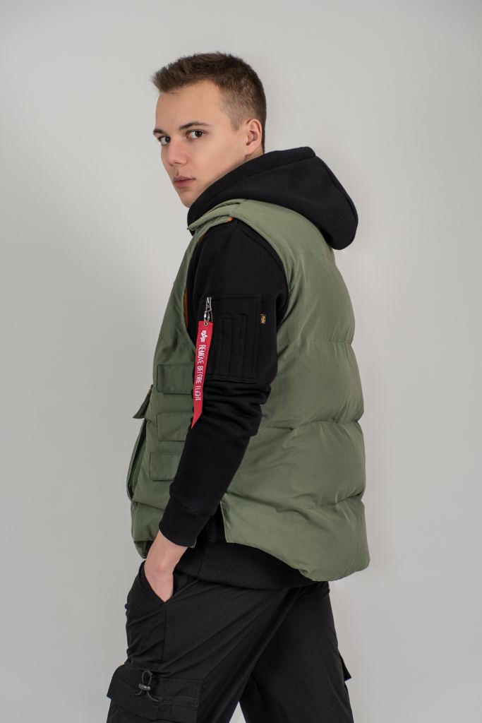 Жилет ALPHA INDUSTRIES PROTECTOR PUFFER VEST sage green фото 5