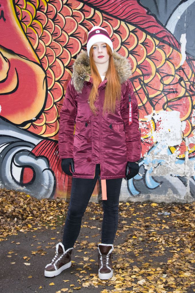 Женская аляска ALPHA INDUSTRIES VF 59 N-3B натур. мех burgundy Женская аляска ALPHA INDUSTRIES VF 59 N-3B натур. мех burgundy