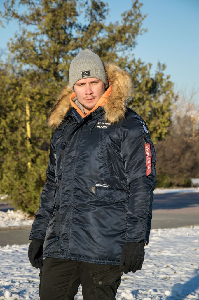 Аляска ALPHA INDUSTRIES AIRBORNE N-3B rep. blue Аляска ALPHA INDUSTRIES AIRBORNE N-3B rep. blue