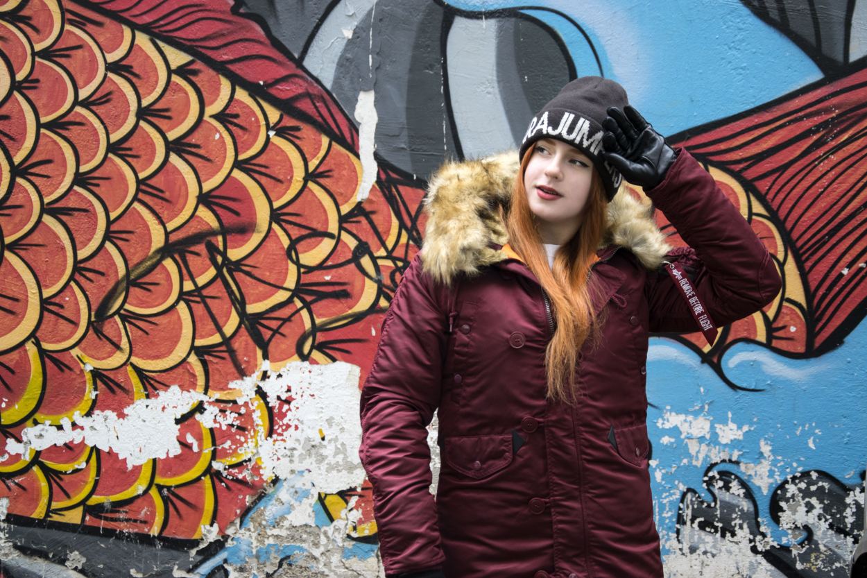 Женская аляска ALPHA INDUSTRIES VF 59 N-3B burgundy Женская аляска ALPHA INDUSTRIES VF 59 N-3B burgundy