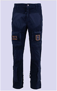 Брюки-карго AERONAUTICA MILITARE ANTI-G плотные FW 26/27/AL blue navy (PA 1664)