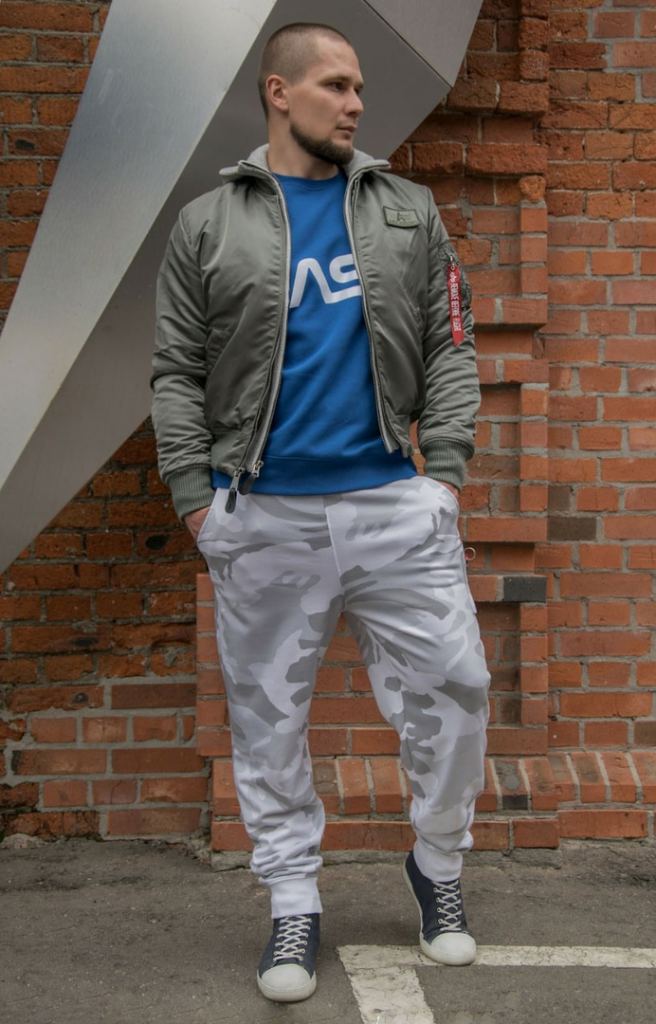 Куртка-бомбер лётная ALPHA INDUSTRIES D-Tec MA-1 vintage green
