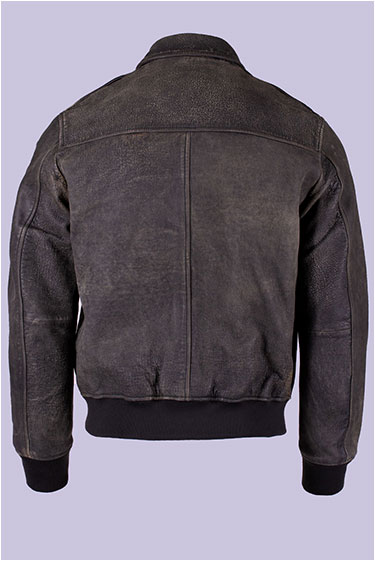 Куртка-пилот BLAUER ALLEN кожа FW 25/26 black washed (L02312)