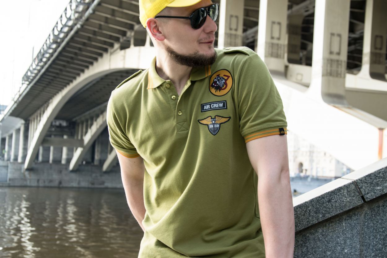 Футболка- поло Alpha industries Футболка- поло Alpha industries