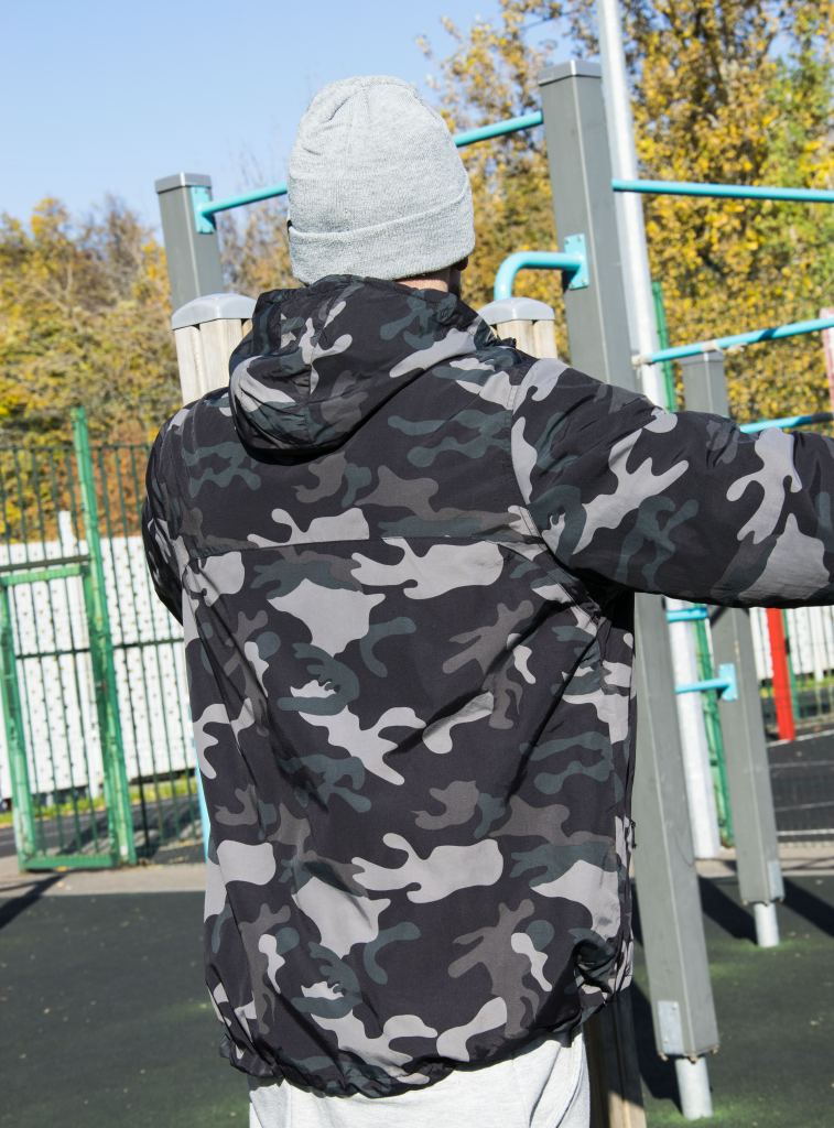 Мужской анорак с капюшоном Surplus WINDBREAKER camo black Мужской анорак с капюшоном Surplus WINDBREAKER camo black
