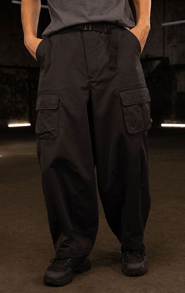 Брюки-карго ALPHA INDUSTRIES OVERSIZED TACTICAL PANT FW 24/25 black фото 3