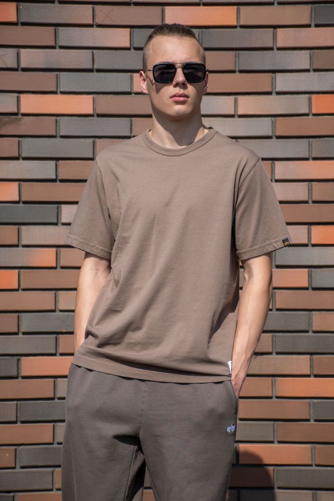 Футболка ALPHA INDUSTRIES ESSENTIAL GEN II TEE плотная FW 24/25 coyote brown фото 1