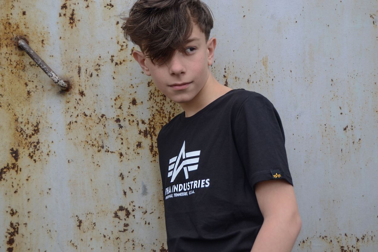 Детская футболка Alpha Industries футболка с круглым вырезом