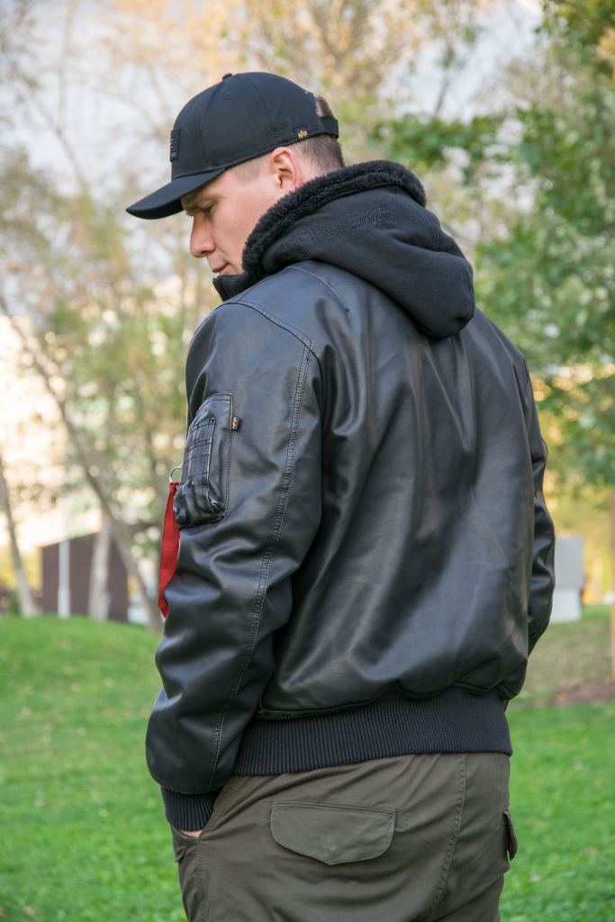 Кожаная куртка-бомбер летная ALPHA INDUSTRIES D-Tec FL MA-1 black фото 3 Кожаная куртка-бомбер летная ALPHA INDUSTRIES D-Tec FL MA-1 black фото 3